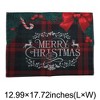 Unique Bargains Christmas Place Mats Linen Red Green White 13 " x 17.7 " 2 Pcs - 3 of 4