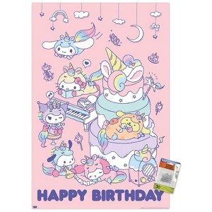 Trends International Hello Kitty and Friends - Happy Birthday Unframed Wall Poster Prints - 1 of 4