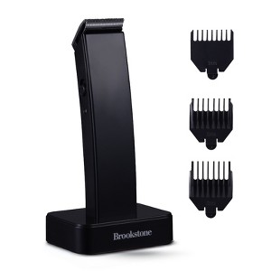 Brookstone Cordless Hair Trimmer - Beard, Hair & Body Grooming, Charging Base, Adjustable - 1 of 4