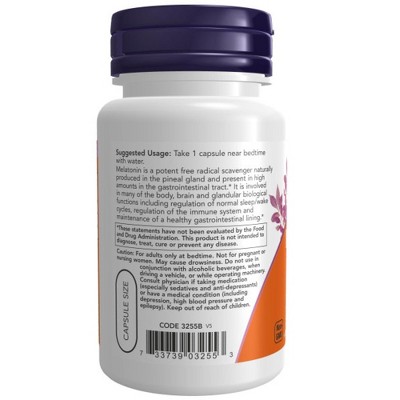 Melatonin 3mg Vegan Gluten-Free Sleep Support Capsules