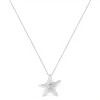 Haus of Brilliance Silver Prong-Set Diamond Accent Starfish Pendant Necklace - 2 of 4