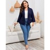 Whizmax Women's Plus Size Casual Blazers Open Front Work Office Jackets Blazer with Pockets - 4 of 4