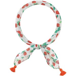 INSPIRE CHIC Women's Floral Printed Tassel Square Scarves 23.6X23.6" 1Pc - 1 of 4