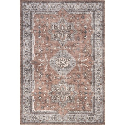 Nuloom Daleyza Cotton Medallion Indoor Area Rug, 4' x 6', Rust