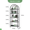 Arched 5-Tier Bookshelf, Tall Bookcase for Books, CDs, and Decor, Home Office or Bedroom/Living Room Display Shelf - 2 of 4