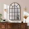 BEAUTYPEAK Arched Windowpane Mirror Bathroom Mirror Wall Mirror Mordern Mirror for Bedroom,Living room - 3 of 4