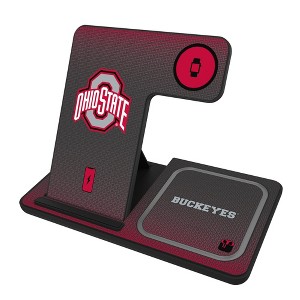 Keyscaper Ohio State University Buckeyes Linen 15-Watt 3 in 1 Charging Station - 1 of 4