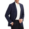 Coolmee Men's Casual Linen Blazer Jacket Lightweight Sport Coats One Button Suit Jackets - 2 of 4