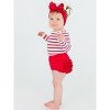 Rufflebutts Baby Girls Knit Long Sleeve Ruffle Layering Bodysuit - Red ...