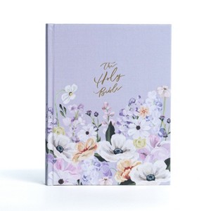 KJV Notetaking Bible, Large Print Hosanna Revival Edition, Lavender/Peach Cloth Over Board - by  Holman Bible Publishers (Hardcover) - 1 of 1