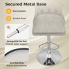 Tangkula 4 PCS Dutch Velvet Bar Stool w/ Footrest Electroplated Metal Base & Anti-Slip Ring - 2 of 4