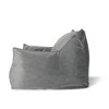 Grungis Bean Bag Chair,Velvet Beanbag Chair with Armrests,Adults Lounge Sofa,Comfy Couch for Living Room Bedroom - 4 of 4