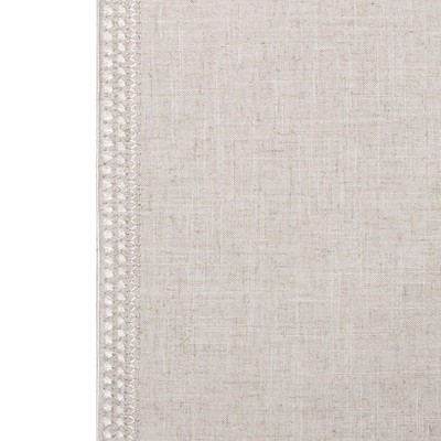 Natural Linen Hemstitch 54" x 14" Polyester Table Runner