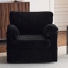 KWPZQEB 33" Oversized Swivel Chair, Mid-Century Modern Chair with Thick Cushions, Corduroy Single Sofa Chair for Living Room, Bedroom - 2 of 4