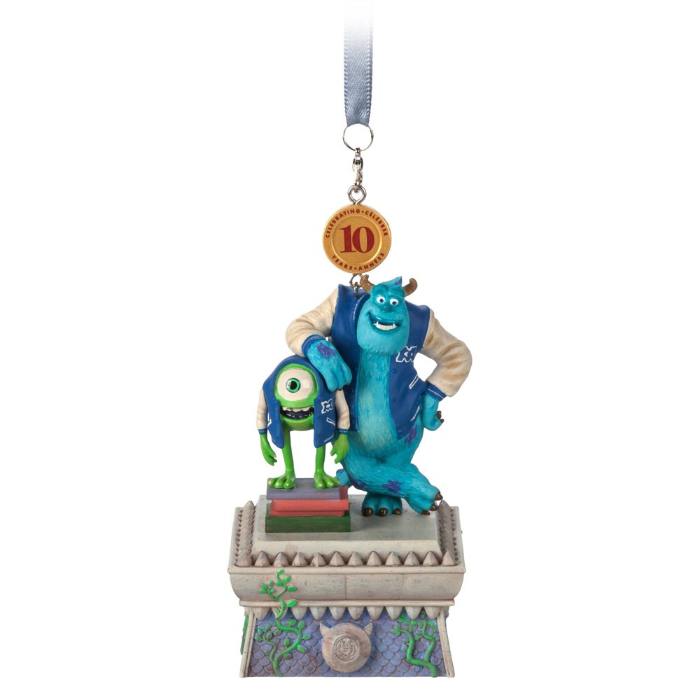 Disney Pixar Monsters University Mike Wazowski and Sulley Christmas Tree Ornament - Disney store