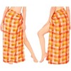 LA LEELA Women's Summer Beachwear Sarong Bikini Wraps Swim Cover Up Wrap Skirt Swimwear Swimsuit Beach Coverups for Women One Size Orange,Check - 2 of 4