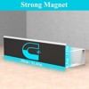 Attop 6 Pack Magnetic Spice Storage Rack Organizer for Refrigerator and Oven, White Fridge Organizers and Storage - 4 of 4