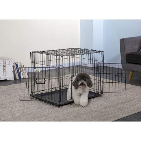 Pet Life Large Soft Folding Collapsible Expandable Pet Dog Crate