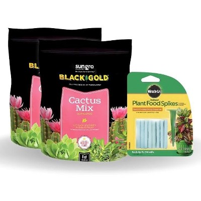 Black Gold Organic Cacti And Succulent Potting Mix 8 Qt Bundle With