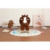 Gulches Brown Fabric 25x12x23 Inch Kids Horse Rocking Toy with Lullaby Hand Puppets Safety Belt CPC Certified - 2 of 4