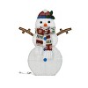 Wovenbyrd Holiday Time Set of 2 Light-Up Snow Couple Family Christmas Decoration, - 3 of 4
