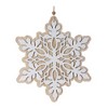 Melrose Wood Snowflake Ornaments (Set of 24) - 2 of 3