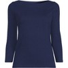 Lands' End Women's Mariner Jersey Boatneck Top - 3 of 3