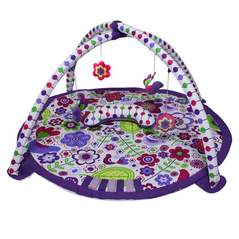 Bacati - Baby Activity Gyms & Playmats (Botanical Purple/Multi), 1 of 7