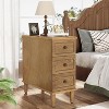 Tribesigns Solid Wood End Table, Fully Assembled Narrow Side Table with Drawers, Pre-Assembled Nightstand for Living Room - 4 of 4