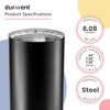 DuraVent DVL 6DVL-24 6 Inch Galvanized Steel Stainless Steel Double Wall Wood Burning Stove Pipe Connector to Vent Smoke or Exhaust, Black - 3 of 4