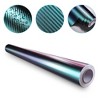 Yescom 5' x 100' 4D Carbon Fiber Vinyl Wrap Rolls for Vehicle Motorcycle Sticker - 3 of 4