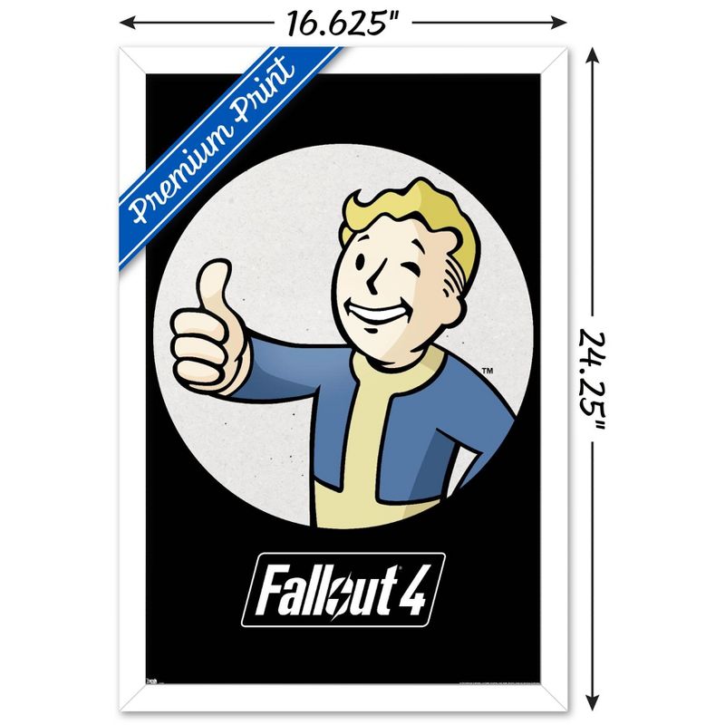 Trends International Fallout - Vault Boy - Thumbs Up Framed Wall Poster Prints, 3 of 7