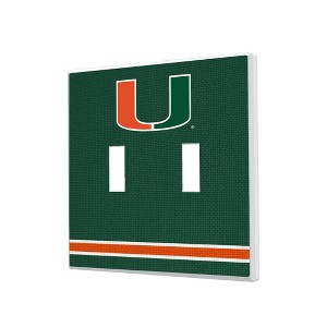 NCAA ACC Universities Stripe Hidden-Screw Light Switch Plate for Double Toggle - 1 of 4