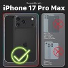 Vena For Apple iPhone 17 Pro Max Case Clear Glitter, Bump Resistant Clear Glitter Back Cover, Drop Protection Slim Protective Phone Case - 2 of 4