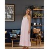 ADR Women's Cotton Nightgown, Cecilia Sleeveless Lace Trim Button Up Long Vintage Night Dress Gown - 3 of 4