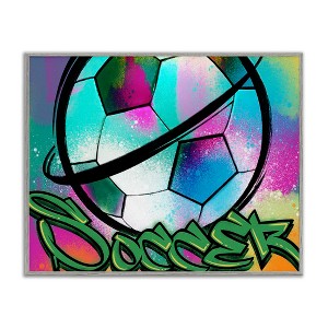 Stupell Industries Urban Sports Soccer Ball, 20" x 16" - 1 of 4
