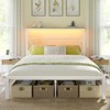AMERLIFE Metal Bed Frame with LED Strip Light - 2 of 2