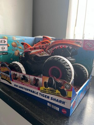 Mattel Hot Wheels Monster Trucks Vehículo Juguete Tiger Shark 1:15 HGV87