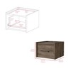 NicBex 13.8 inch Wide Floating Nightstand with 1 Drawer,Wall-Mounted Side Table with Sleek Handle,Bedside Table for Bedroom,Living Room - 3 of 4