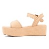 Fashion To Figure Women's Winnie Platform Sandals - Wide Width - 14, NUDE - 3 of 4