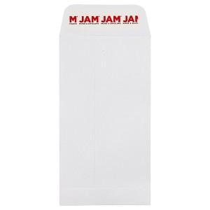JAM PAPER #6 Coin Business Envelopes with Peel and Seal Closure - 3 3/8 x 6 - White - 50/Pack - 1 of 1