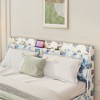 CAVINAS King Size Floating Bed Frame with LED Light and Charging Station, Upholstered Platform Bed Frame with Headboard & Hidden Storage Space - 4 of 4