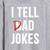 Men's - Instant Message - I Tell Dad Jokes Long Sleeve Graphic T-Shirt - 2 of 4