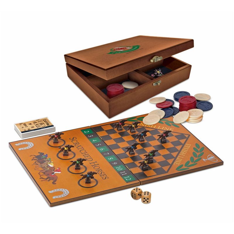 WE Games Grand National Horse Race Game in a Wooden Box, 5 of 10