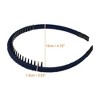 Unique Bargains Women's Non-Slip Teeth Comb Headbands Wine Red Black Blue 4Pcs - 4 of 4