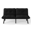 NicBex Convertible Folding Accent Tufted Loveseat Sofa with Adjustable Backrest,Armless Recliner Chair Futon Sofa for Living Room,Bedroom - 4 of 4