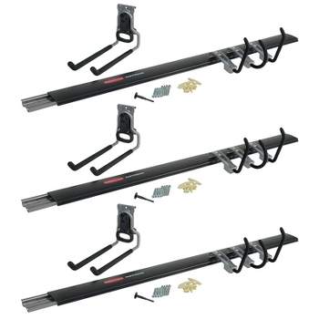  Rubbermaid 1784415 Fast Track Home/Garage 48 Inch Heavy Duty  Steel Horizontal Wall Mounted Storage Rail (4 Pack) : Tools & Home  Improvement