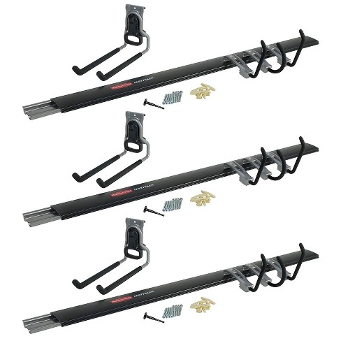 Rubbermaid Fasttrack Garage Storage System 5 Piece All In One Rail And Hook  Kit (3 Pack) : Target