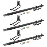 Rubbermaid FastTrack Garage Storage System 5 Piece All in One Rail and Hook Kit (3 Pack)