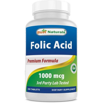 Folic Acid 1000 Mcg 240 Tablets : Target